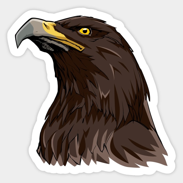 Golden Eagle Sticker by Malchev